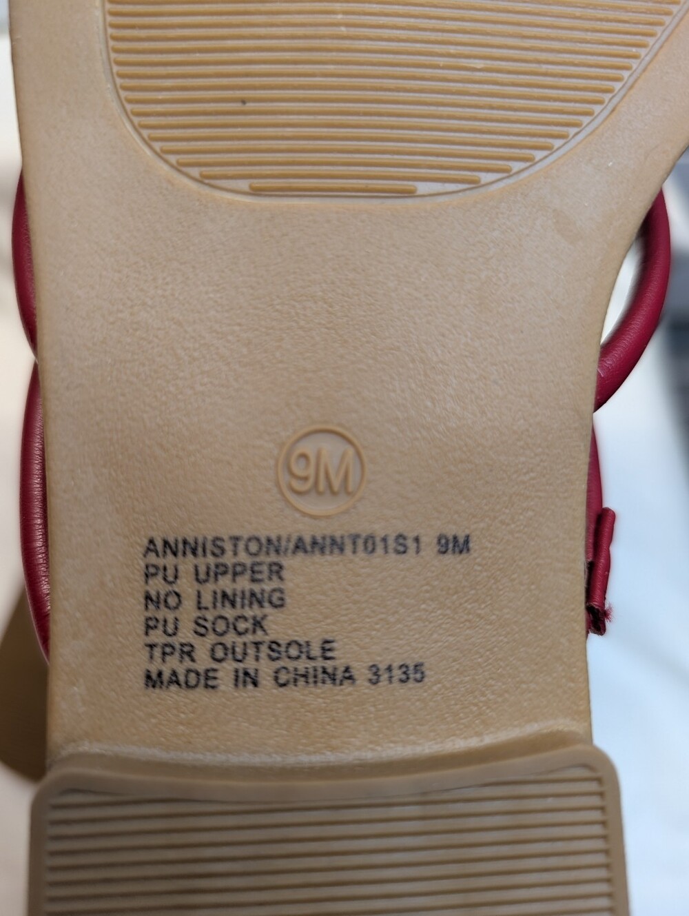 Steve Madden Anniston Red Sandal Size 9 NEW - Picture 7 of 7